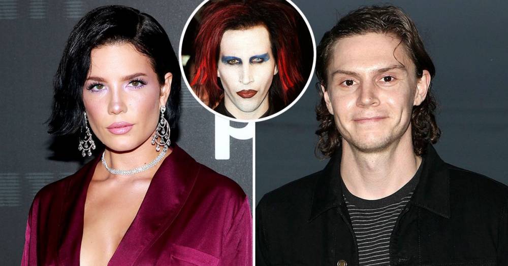Halsey Met Evan Peters’ Friends for the 1st Time Dressed as Marilyn Manson - www.usmagazine.com