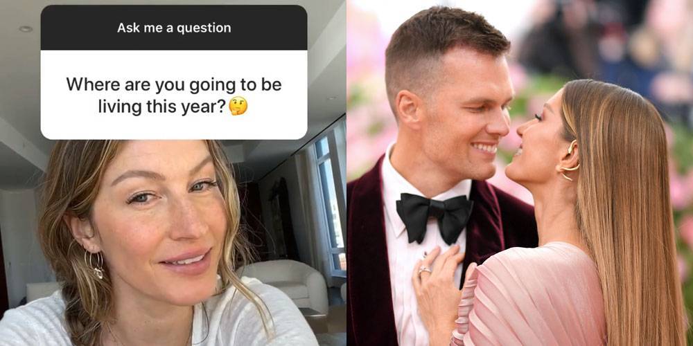 Gisele Bundchen Doesn't Know Where She'll Live in 2020, But Will Go Wherever Tom Brady Plays Football - www.justjared.com
