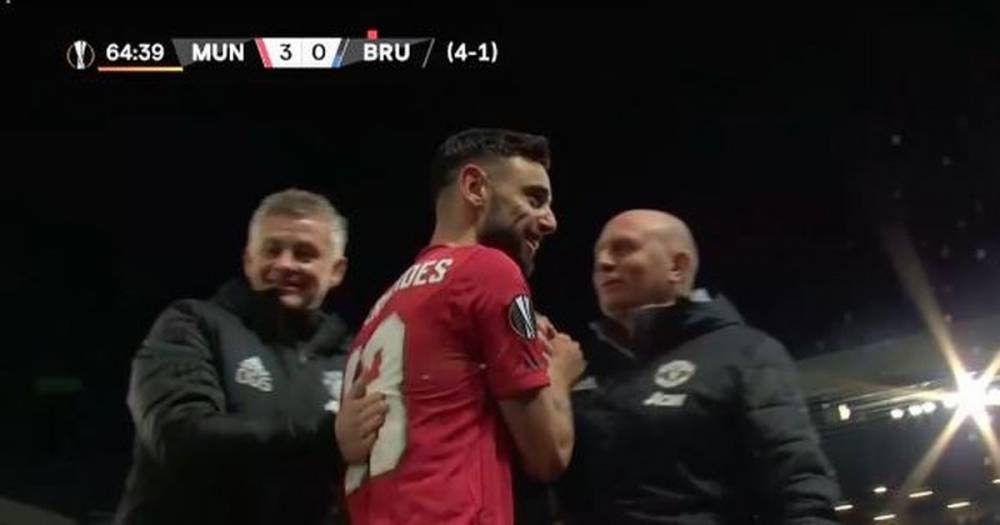 Manchester United staff loved what Bruno Fernandes did after he was substituted - www.manchestereveningnews.co.uk - Manchester - Belgium