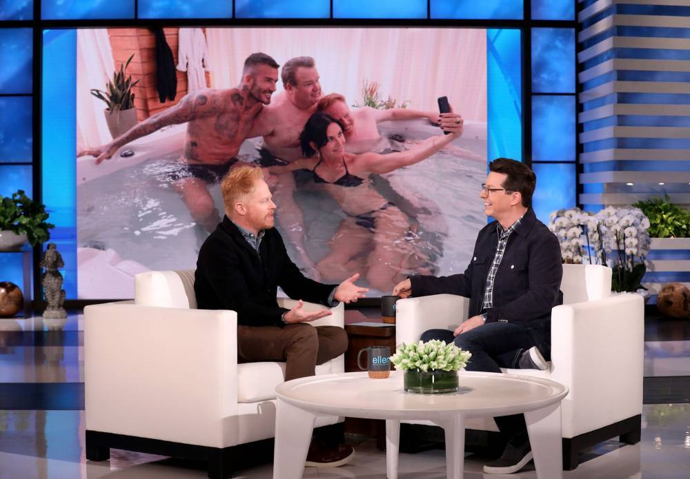 Jesse Tyler Ferguson Tells Sean Hayes How He Ended Up In A Hot Tub With David Beckham And Courteney Cox - etcanada.com
