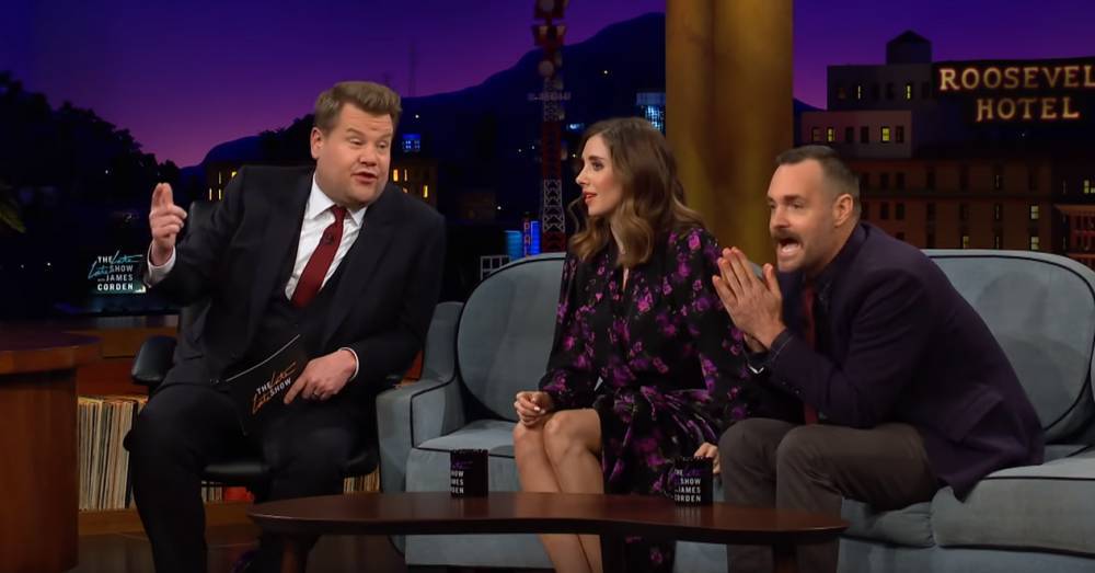 James Corden Plays A Weird But Entertaining Game Of ‘Ponytail Or Phony-Tail’ With Alison Brie And Will Forte - etcanada.com