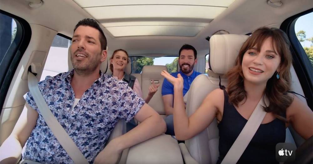 Watch Zooey Deschanel and Jonathan Scott Meet for the First Time in Carpool Karaoke Teaser - flipboard.com
