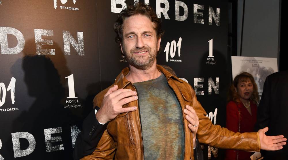 Gerard Butler Shares a Silly Red Carpet Moment with 'Burden' Director at L.A. Screening - www.justjared.com - Los Angeles