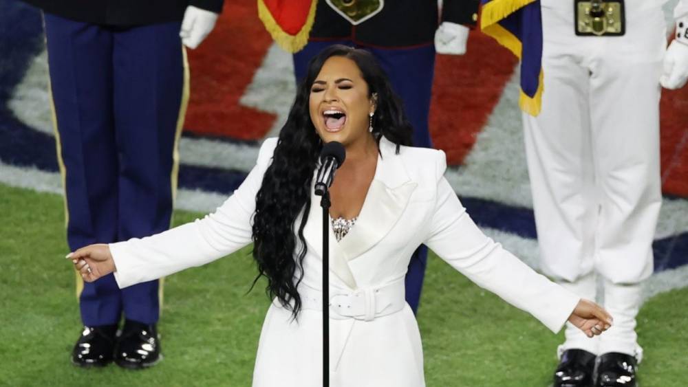 Demi Lovato Flawlessly Sings National Anthem at Super Bowl - www.etonline.com - Miami - Florida