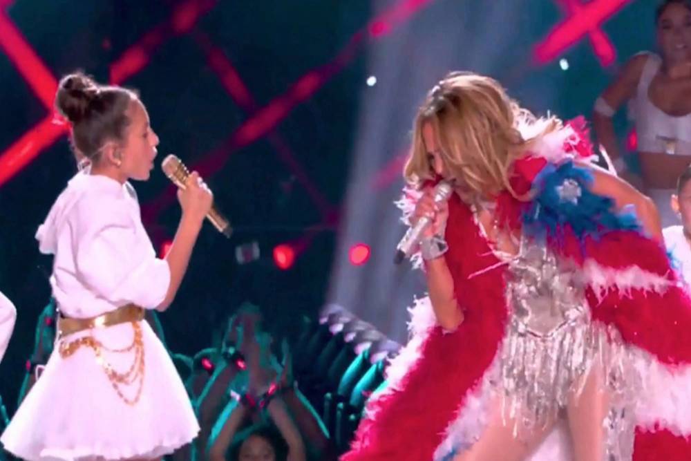 Jennifer Lopez’s daughter Emme steals Super Bowl halftime show - nypost.com