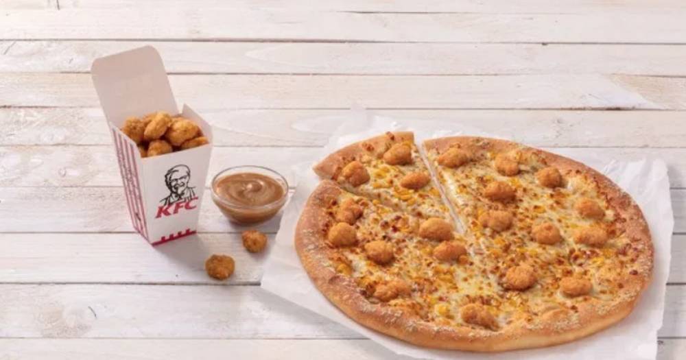 Pizza Hut and KFC have collaborated to launch a popcorn chicken pizza - www.ok.co.uk