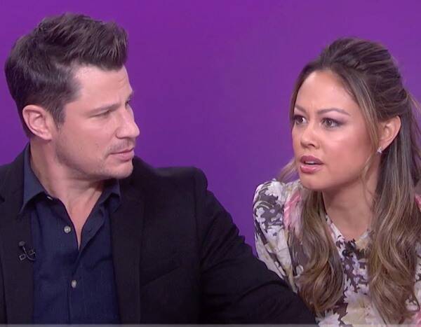 Watch Nick Lachey and Vanessa Lachey's Awkward Reaction to Jessica Simpson Mention - www.eonline.com