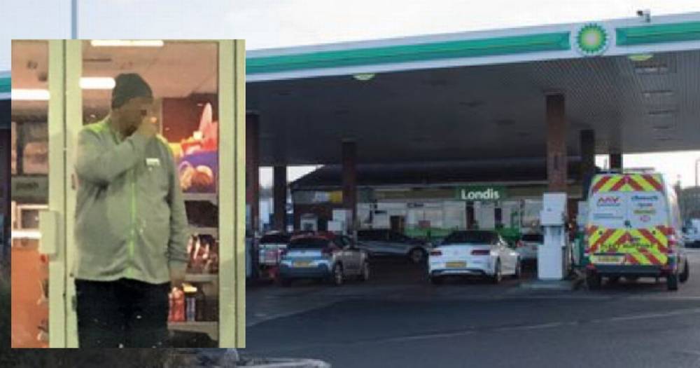 Shocking snap shows Scots petrol station 'worker' smoking on forecourt - www.dailyrecord.co.uk