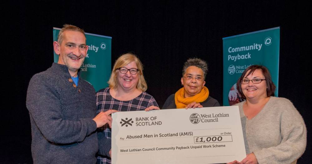 West Lothian charity for male domestic abuse victims receive cash boost - www.dailyrecord.co.uk - Scotland