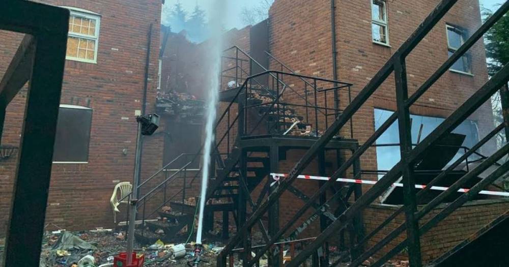 Urmston fire: Investigation launched after former nursing home goes up in flames - www.manchestereveningnews.co.uk