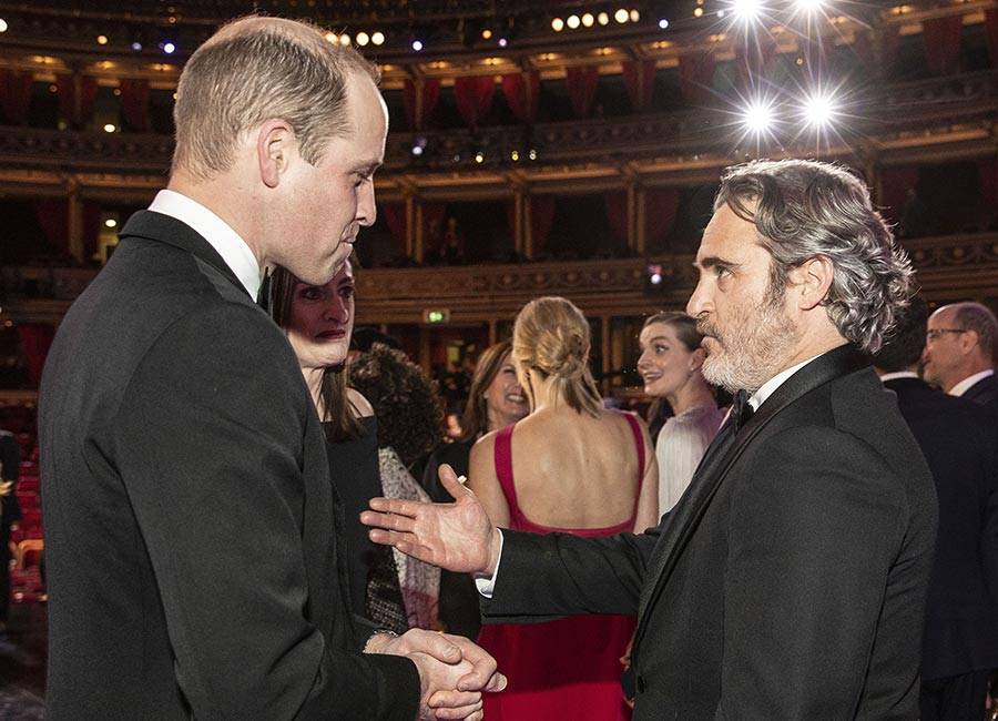 Prince William and Joaquin Phoenix spark unlikely bromance at BAFTAs - evoke.ie