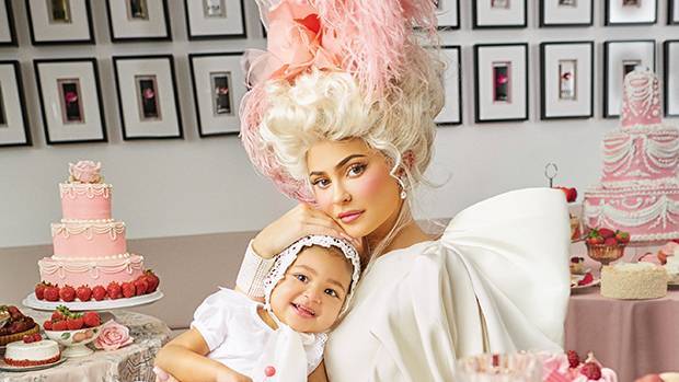 Kylie Jenner Poses With Stormi, 2, In Marie Antoinette-Inspired Shoot For Harper’s Bazzar — See Pics - hollywoodlife.com
