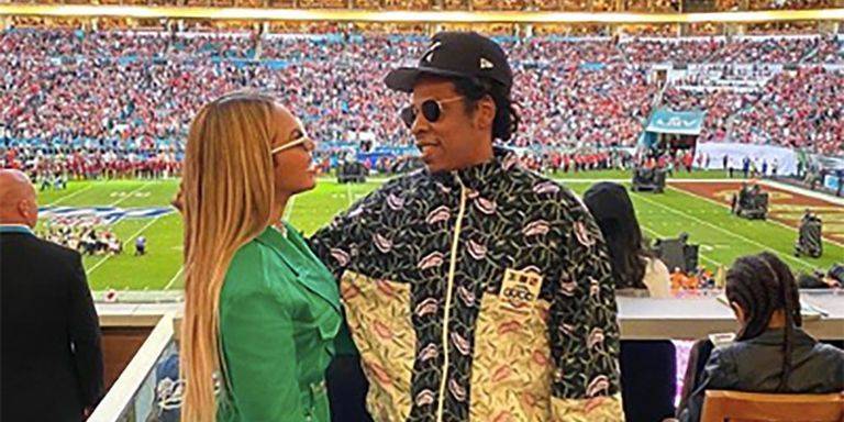 Beyoncé and Jay-Z Didn't Stand During the Super Bowl National Anthem and Made a Statement - www.harpersbazaar.com