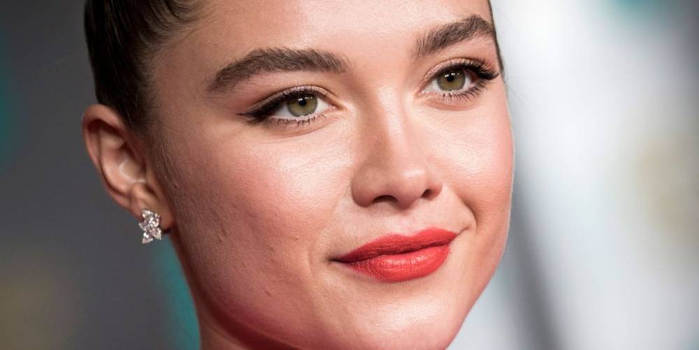 Florence Pugh Uses a $9 Drugstore Mascara on the Red Carpet - www.marieclaire.com