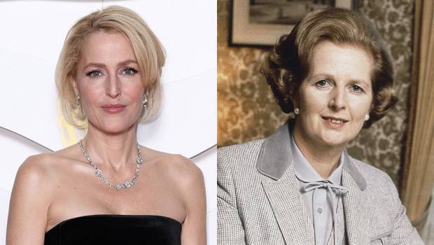 Gillian Anderson Looks Exactly Like Margaret Thatcher In ‘The Crown’ — See First Set Pic - hollywoodlife.com - Britain