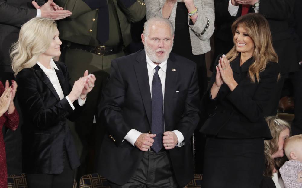 State Of The Union: Rush Limbaugh Awarded Presidential Medal of Freedom During Speech - deadline.com - USA