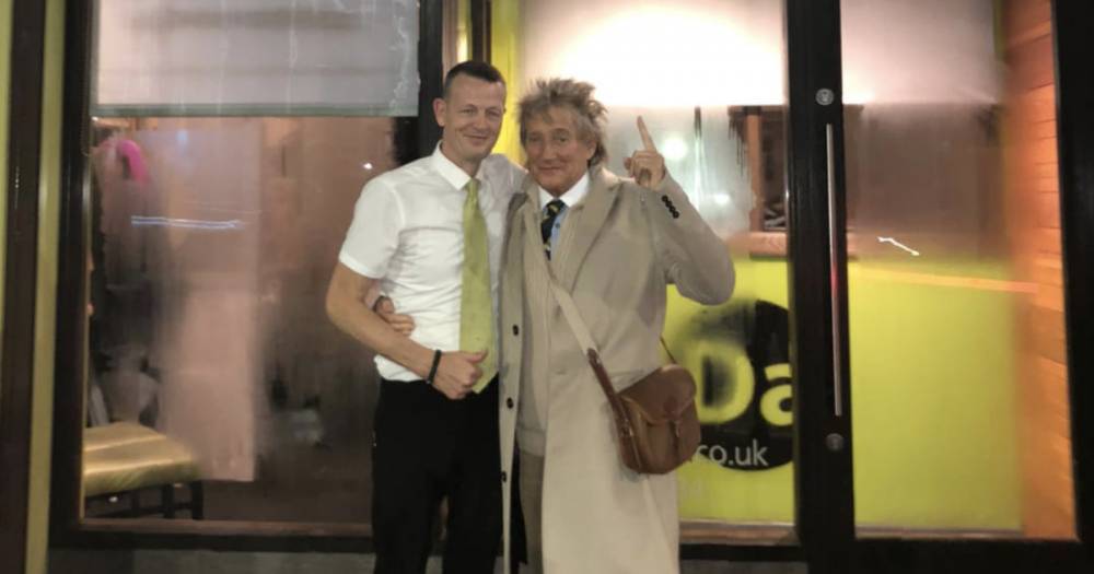 Rod Stewart dines in Motherwell food joint ahead of Celtic clash at Fir Park - www.dailyrecord.co.uk - Scotland