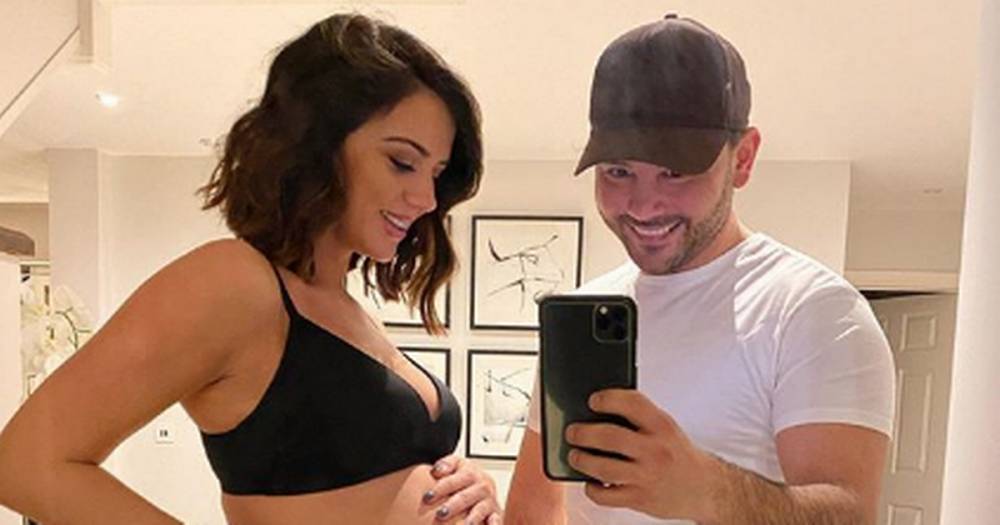 Lucy Mecklenburgh flaunts growing baby bump as she and fiancé Ryan Thomas count down to son’s birth - www.ok.co.uk