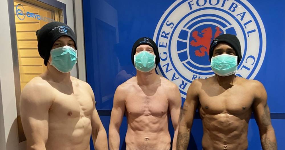 Rangers stars pictured braving cryotherapy chamber as club improve recovery methods - www.dailyrecord.co.uk - Jordan - George - county Davis