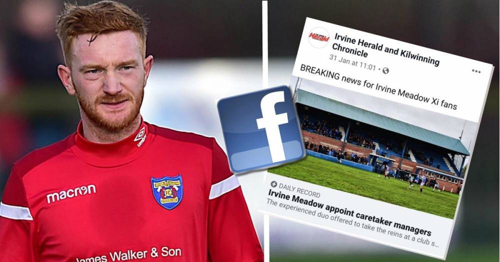 New Irvine Meadow manager reveals wife's reaction to job news after Facebook faux pas - www.dailyrecord.co.uk