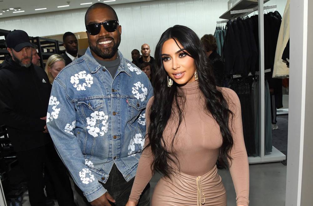See Kim Kardashian and Kanye West's Sweet PDA Moment at SKIMS Nordstrom Launch - www.billboard.com - New York