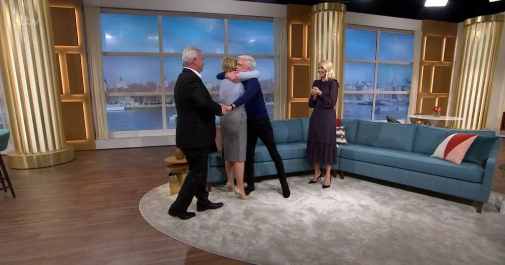 Ruth Langsford puts rumoured Phillip Schofield feud behind her as she embraces brave presenter after he announces he’s gay - www.ok.co.uk