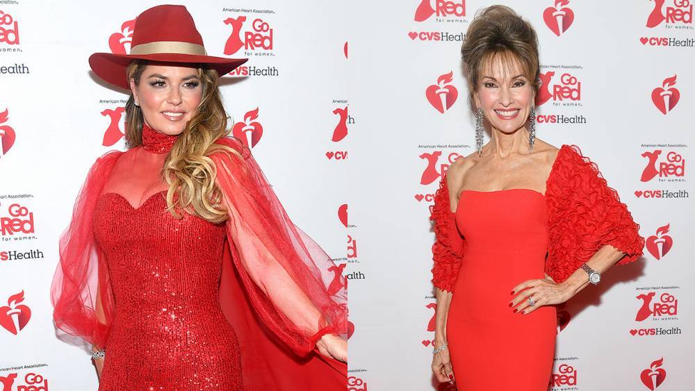 Susan Lucci, Shania Twain and more stars 'go red' to shine a light on heart disease - www.foxnews.com - New York - USA