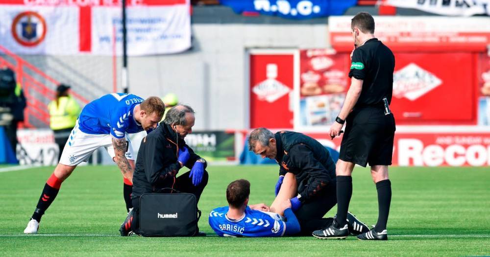 Steven Gerrard gives Borna Barisic injury update as Rangers manager slaughters defending against Hamilton - www.dailyrecord.co.uk - Scotland - county Hamilton