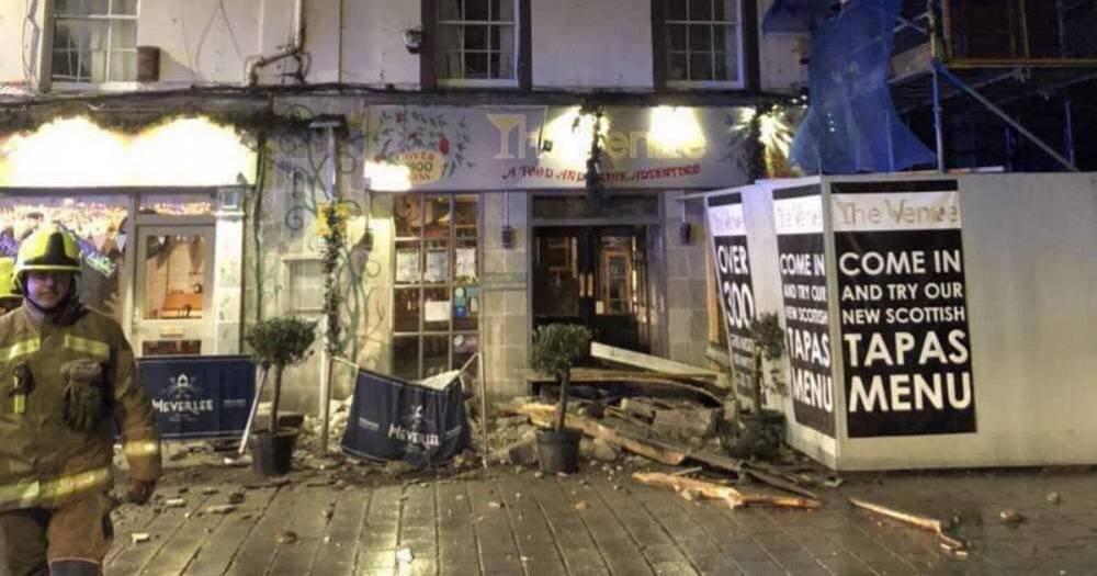 'Roof' collapses at Perth's The Venue pub as Storm Ciara rages across Scotland - www.dailyrecord.co.uk - Scotland