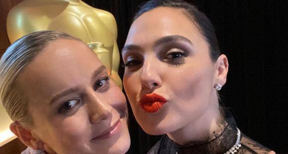 Brie Larson has her 'Captain Marvel meets Wonder Woman' dream come true; poses for epic selfies with Gal Gadot - www.pinkvilla.com