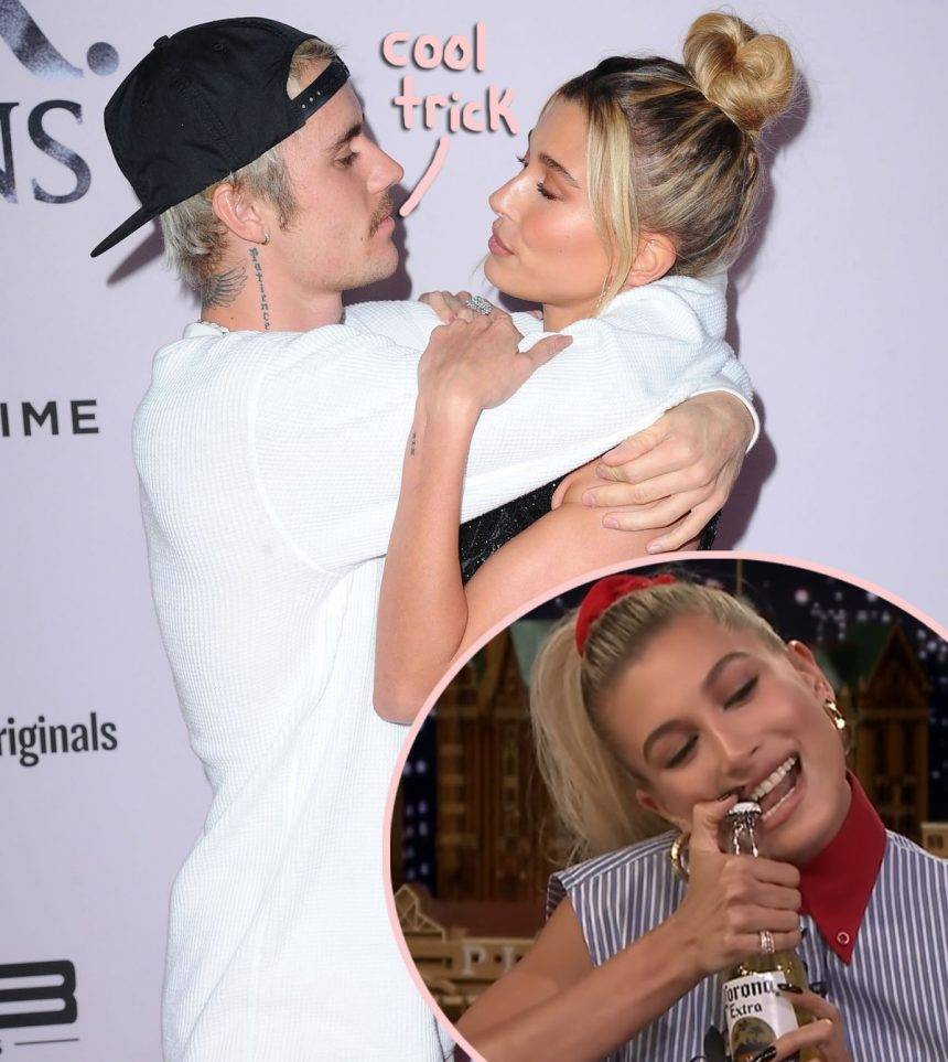 Hailey Bieber Reveals Beer Party Trick Which Led To Marriage With Justin Bieber - perezhilton.com