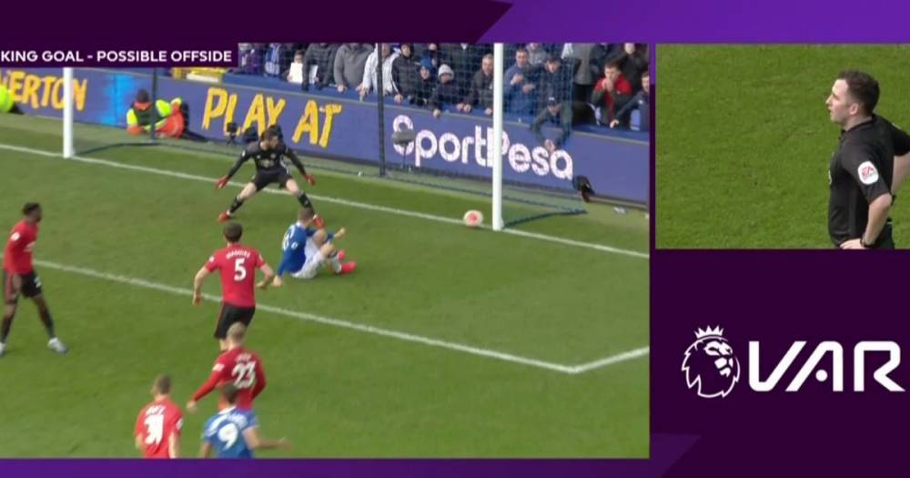 Why Everton goal vs Manchester United was disallowed by VAR - www.manchestereveningnews.co.uk - Manchester