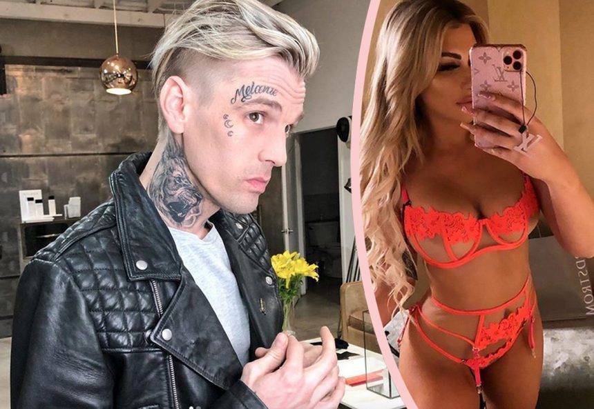 Aaron Carter Gets A New Face Tattoo, Shops For Engagement Rings, & Starts A Porn Channel With New GF! - perezhilton.com