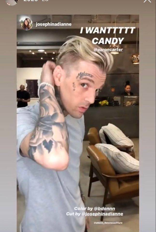 Aaron Carter Shows Off New Face Tattoo In Honour Of Girlfriend - etcanada.com