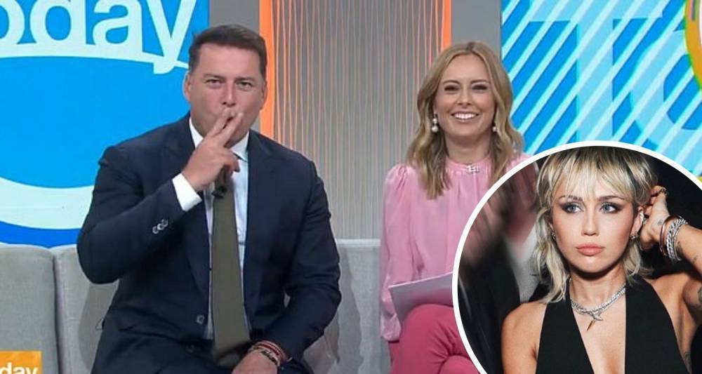 Karl Stefanovic makes nasty comments about Miley Cyrus in bizarre rant - www.who.com.au - USA - city Melbourne