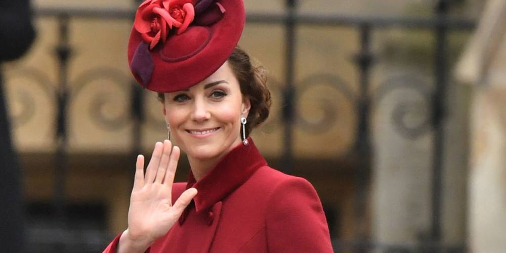 Kate Middleton Steps Out in a Red Coat Dress With Prince William for Commonwealth Day Service - www.elle.com