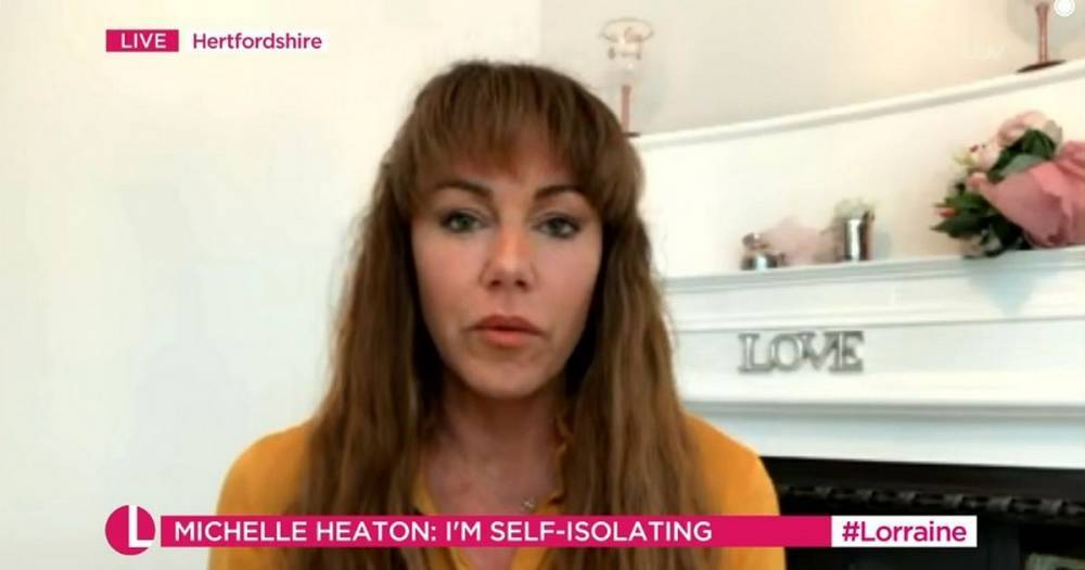 Michelle Heaton tells Lorraine she ‘has a cough’ after self-isolating from coronavirus - www.manchestereveningnews.co.uk
