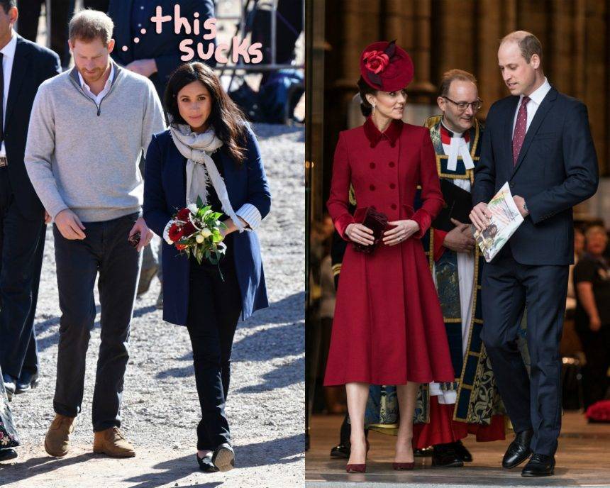Prince Harry And Meghan Markle Aren’t Looking To Reconnect With Prince William & Kate Middleton! - perezhilton.com