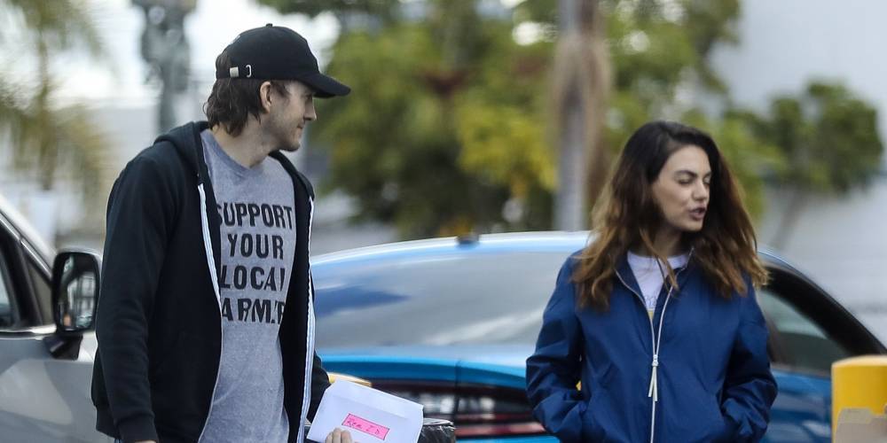 Ashton Kutcher & Mila Kunis Keep Each Other Company at the DMV - www.justjared.com - Los Angeles
