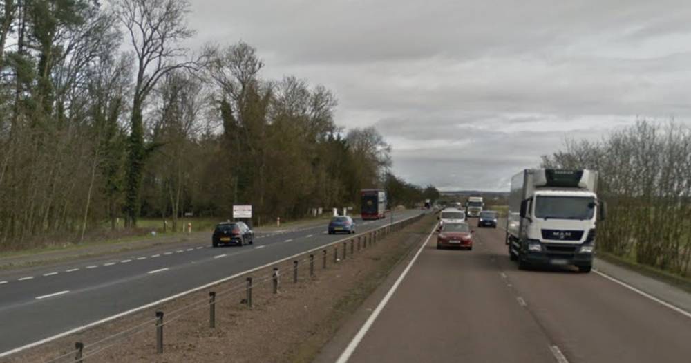 Air ambulance descends on crash involving bus and van on the A90 - www.dailyrecord.co.uk - Scotland
