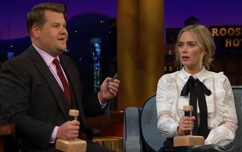 Emily Blunt Gives James Corden An Electric Shock After He Fails To Remember The Names Of Her Kids: ‘They Mean Nothing To You!’ - etcanada.com