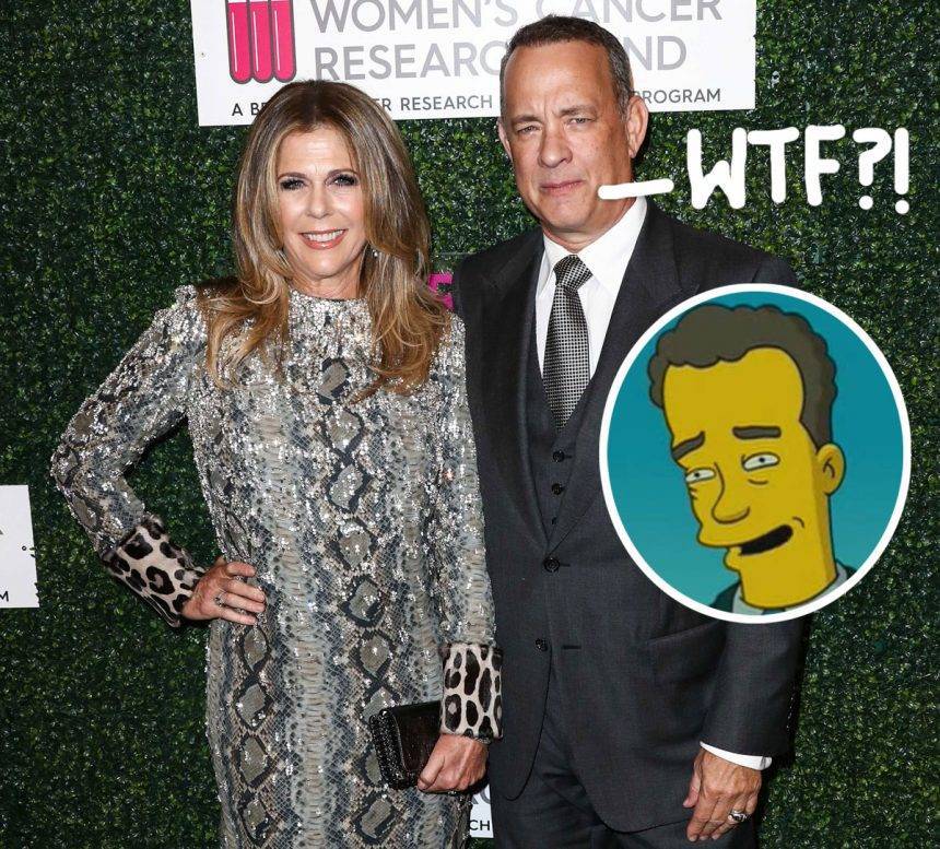Fans Think The Simpsons Predicted Tom Hanks Would Get Coronavirus! - perezhilton.com