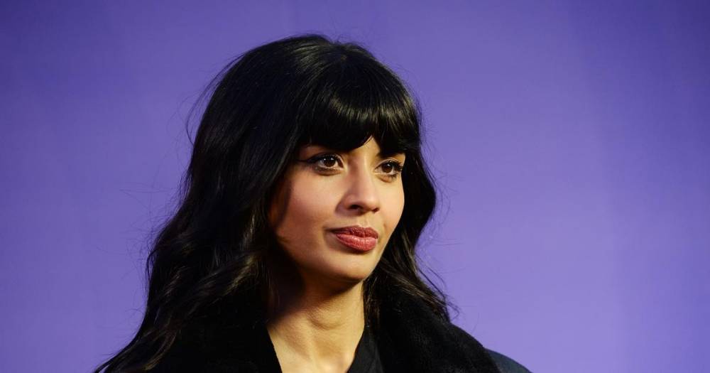 Jameela Jamil poses fully-clothed in suit and tie in Playboy - www.wonderwall.com