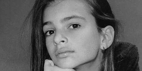 Emily Ratajkowski Shared an Adorable Throwback Photo from a Childhood Photoshoot - www.marieclaire.com