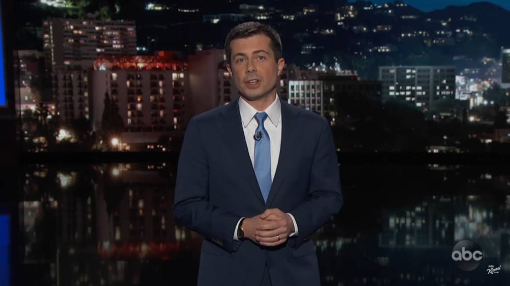 Mayor Pete Buttigieg Fills In For Jimmy Kimmel, Performs Monologue For Empty Audience - etcanada.com