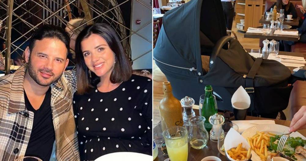 Lucy Mecklenburgh and Ryan Thomas enjoy lunch with son Roman one week after welcoming baby boy - www.ok.co.uk