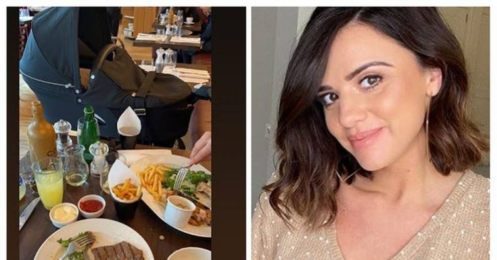Lucy Mecklenburgh goes for a birthday lunch with her newborn son - www.manchestereveningnews.co.uk