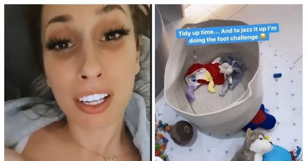 Stacey Solomon reassures about coronavirus worries after picking up toys with her feet - www.manchestereveningnews.co.uk