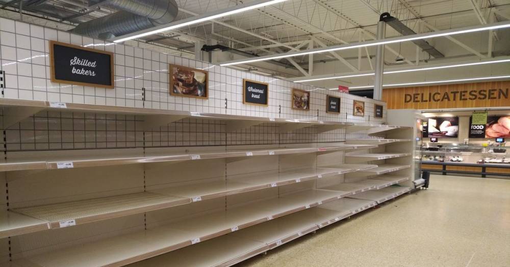 Coronavirus chaos as panic buyers strip supermarket shelves - www.dailyrecord.co.uk - Britain