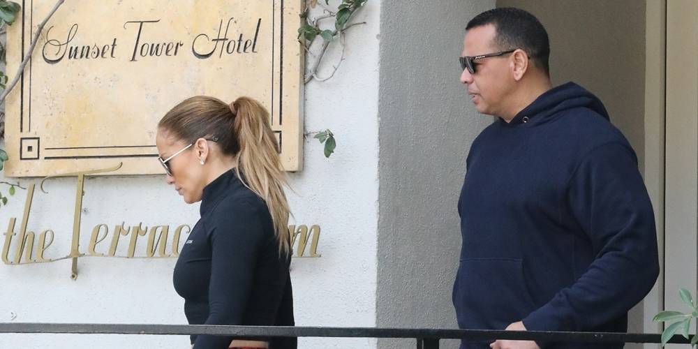 Jennifer Lopez & Alex Rodriguez Hit the Gym & Make a Stop at the Office Together - www.justjared.com - Los Angeles